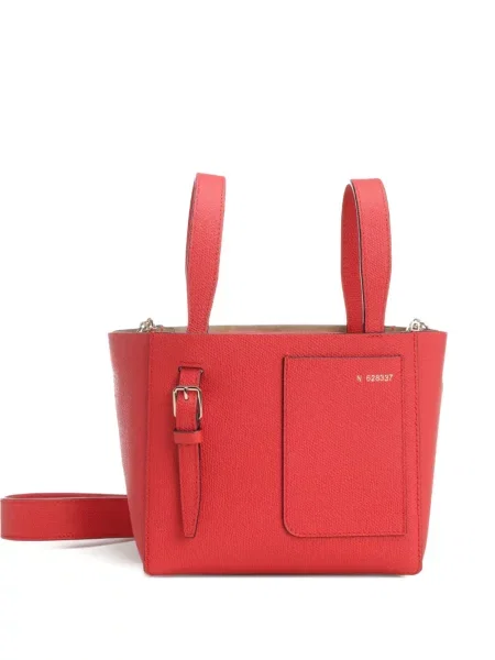 Geantă bucket Valextra roșu