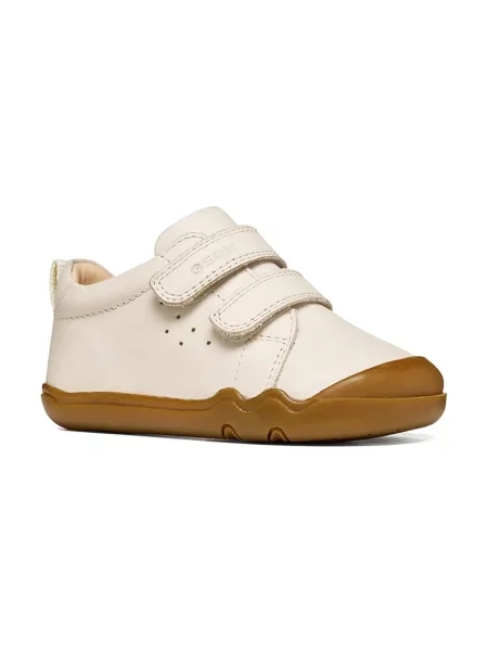 Geox маратонки за деца от кожа STEPPIEUP Barefoot бежово