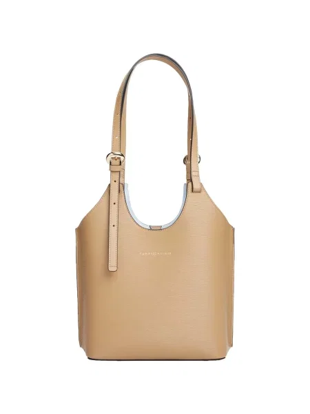 Geantă shopper Tommy Hilfiger bej