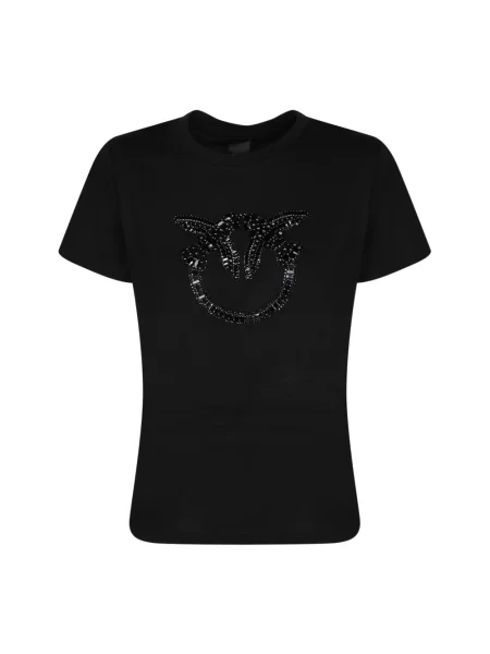 Koszulka Pinko z kryształkami czarna