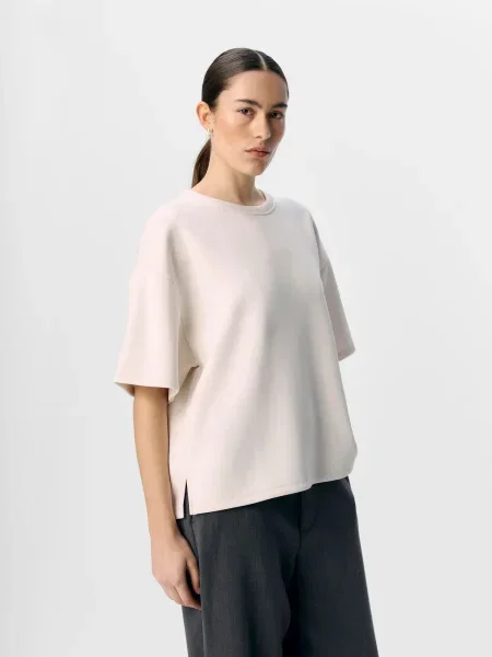 OBJECT Tricou OBJAndrea murdar alb