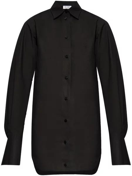 Rochie tip cămașă The Attico negru