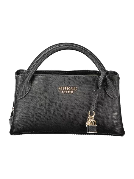 Lniana listonoszka Guess czarna