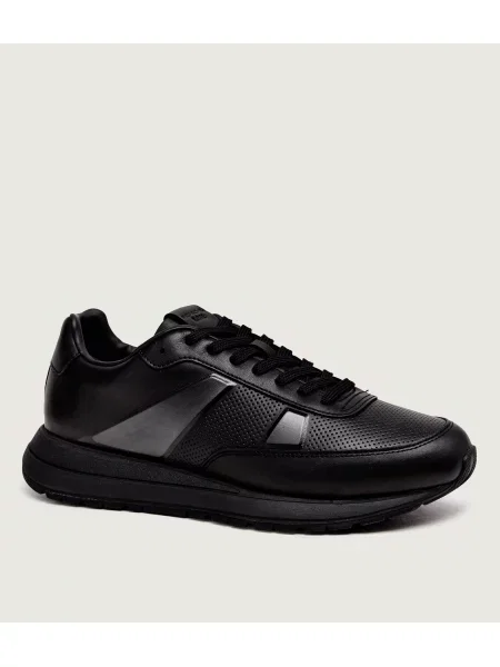 BOSS BLACK Teniși din piele Vinston_Runn_PS | Boss x Porsche negru