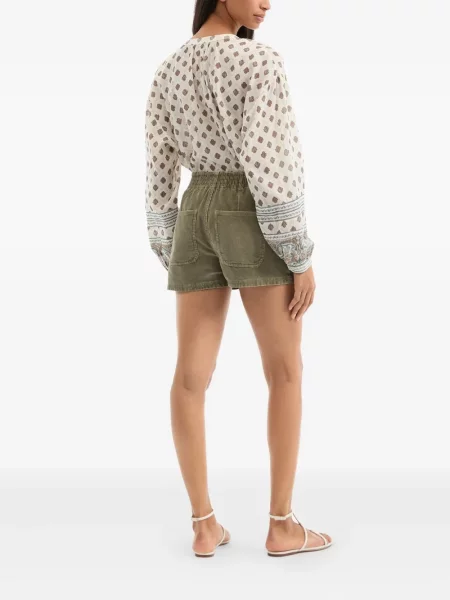 Bluză Veronica Beard cu imagine cu model paisley alb