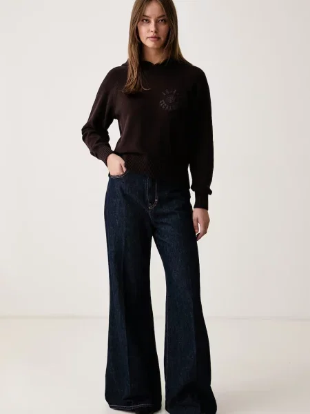 Armani Exchange pulover pentru femei din maro