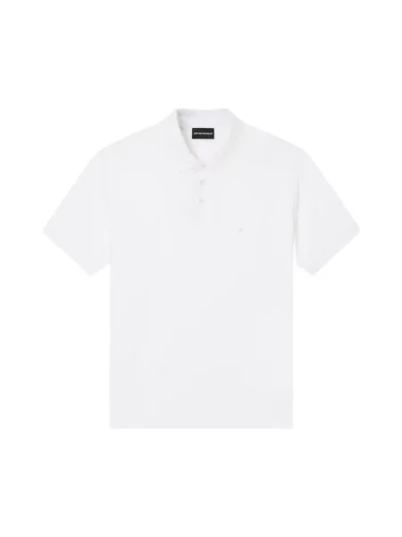 Koszulka polo Emporio Armani biała