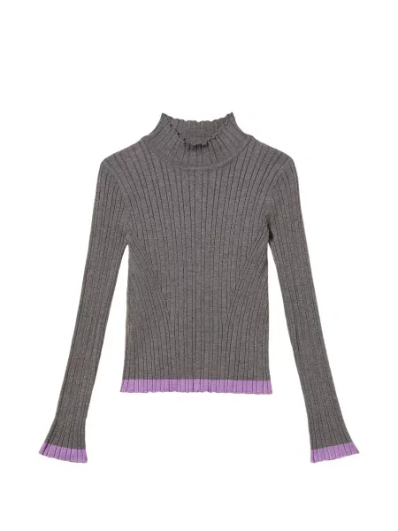 Sweter z golfem dziecięcy Twinset szary