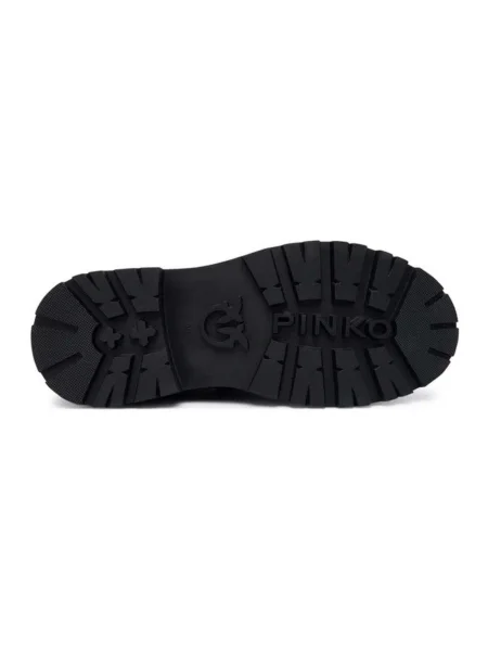 Pantofi Pinko din piele biker negru