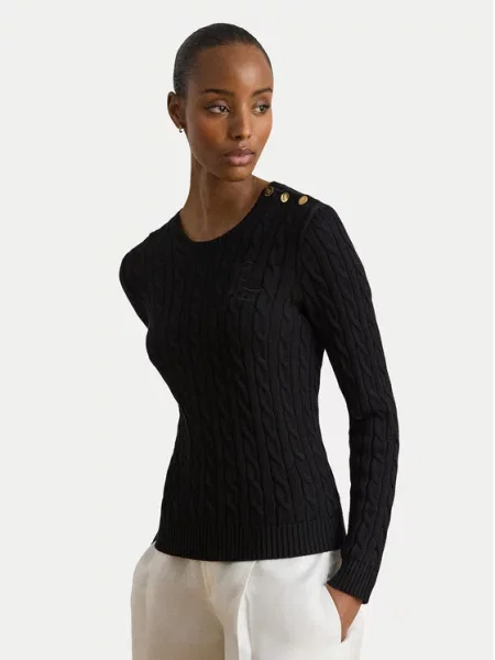 LAUREN RALPH LAUREN Pulover negru