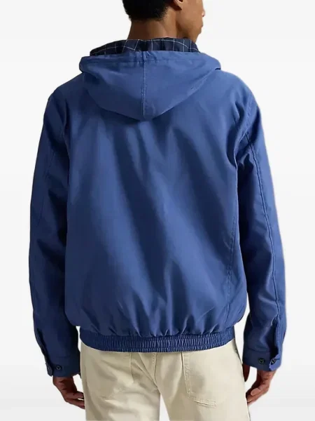 Cămașă Polo Ralph Lauren cu broderie cu glugă din țesătură twill verde
