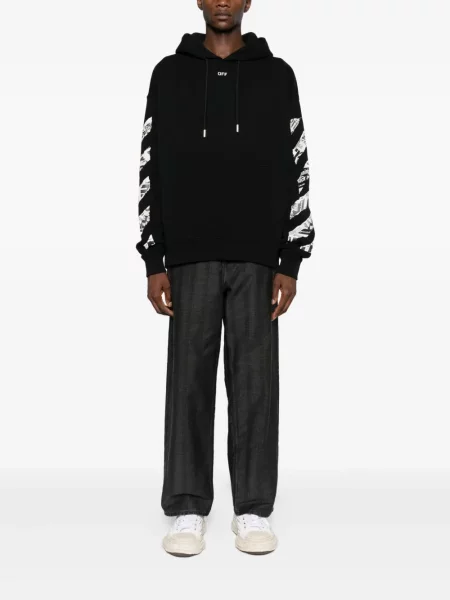 Hanorac cu glugă Off-white alb
