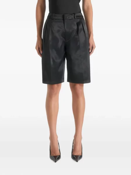 Pantaloni scurți Manière De Voir din satin negru
