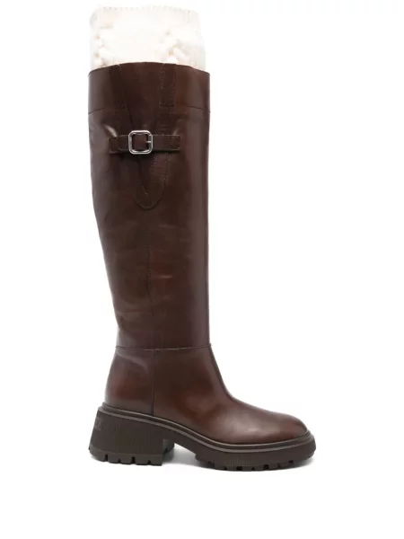Botine Jimmy Choo cu cataramă maro