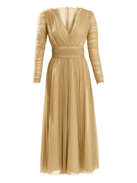 Rochie midi Ana Radu din tul până la genunchi de costum