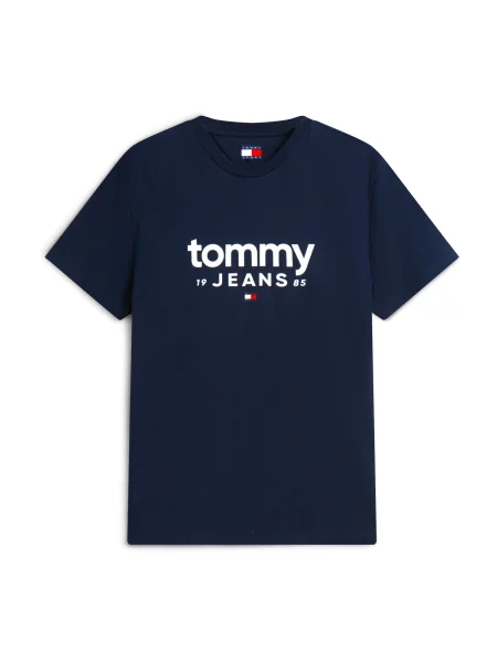 Tommy Jeans Tricou bleumarin / roșu alb