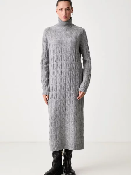 Tommy Hilfiger rochie din lână gri