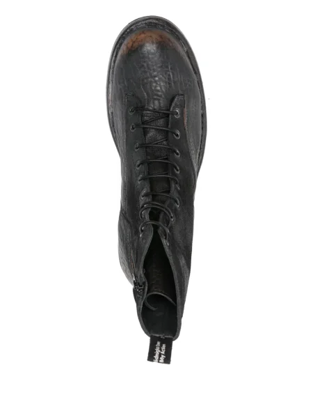 Botine Moma din piele negru