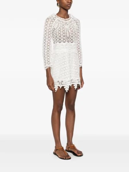 Rochie Isabel Marant tricotate de costum alb