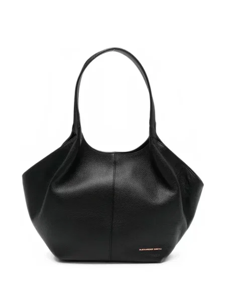 Geantă shopper Alexander Smith din piele negru