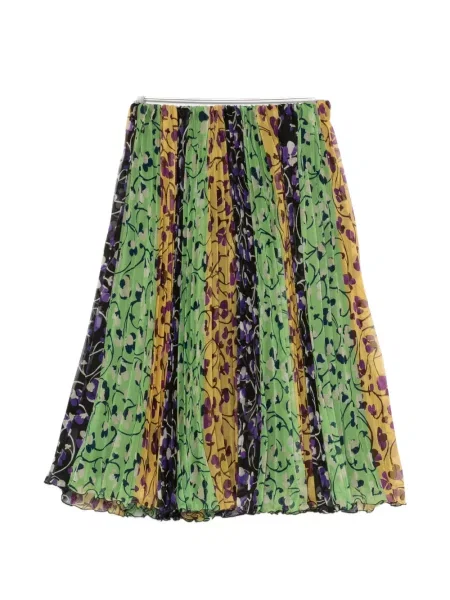 Fustă midi La Doublej cu model floral galben