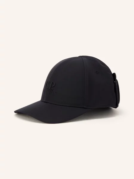 C.P. Company Czapka Z Daszkiem Chrome-R schwarz czarna