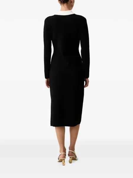 Gulerat rochie midi Karl Lagerfeld cu autograf negru