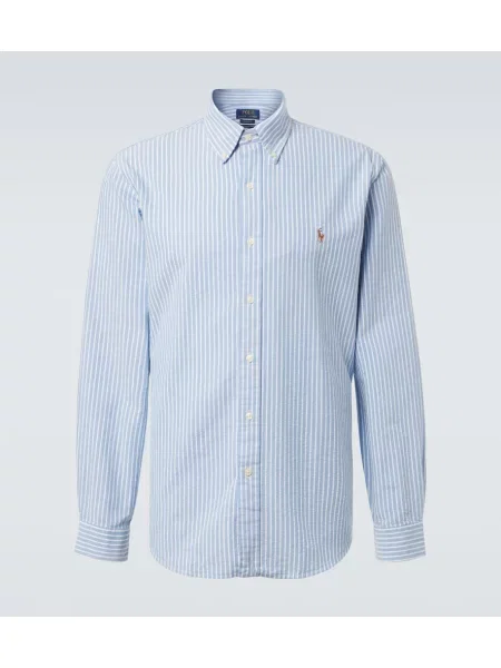 Cămașă Polo Ralph Lauren cu dungi albastru