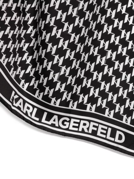 Fular Karl Lagerfeld de mătase negru