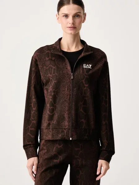 Emporio Armani hanorac cu pentru femei din cu maro