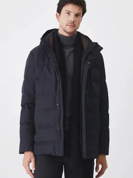 Medicine geaca de puf barbati de iarna negru