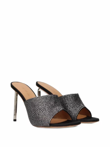 Sandale Off-white din satin alb