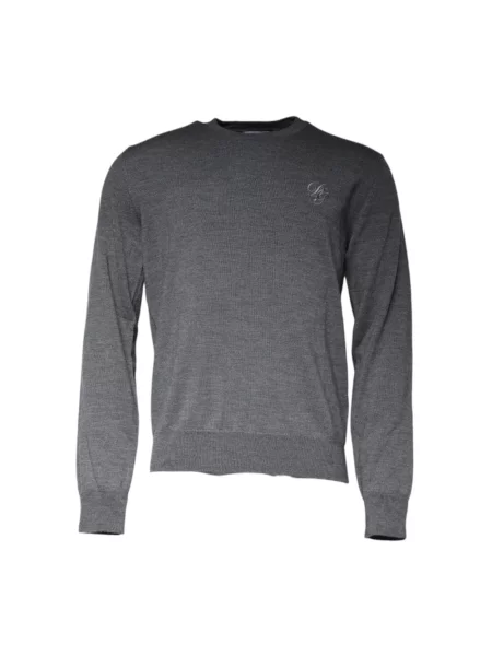Sweter Dolce And Gabbana wełniany szary