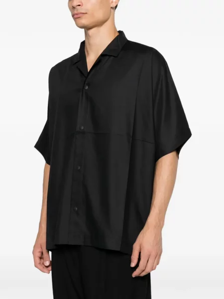 Gulerat scurt cămașă Issey Miyake Men negru