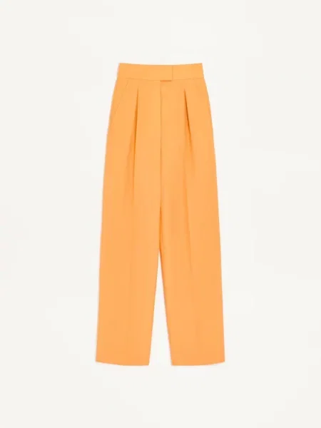 Pantaloni Valentino Garavani portocaliu