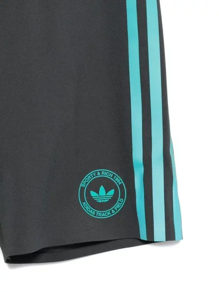 Шорти Adidas на райета сиво