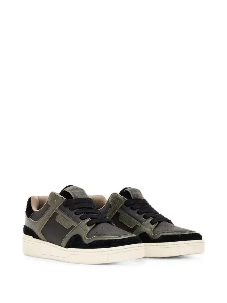 Sneakerși Allsaints din piele negru