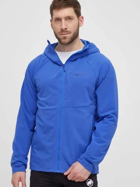 Športni pulover Marmot Pinnacle DriClime Hoody s kapuco modra