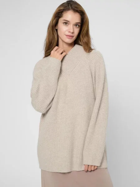 Джемпер PRPY віскоза/нейлон бежевий