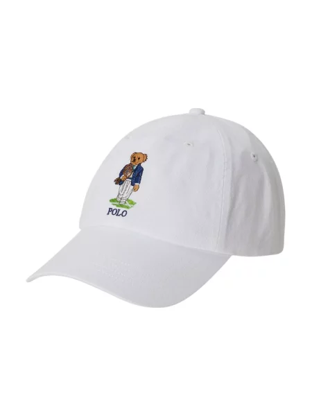 Czapka z daszkiem Ralph Lauren biała