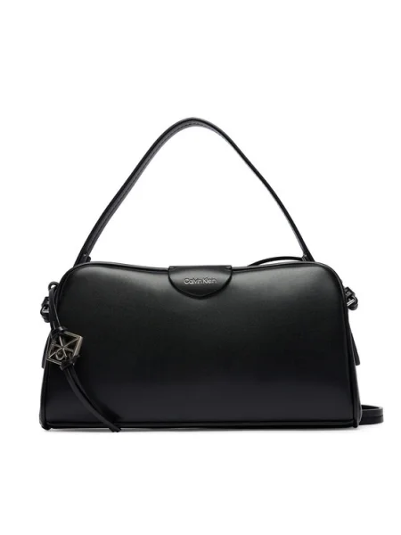 Calvin Klein Táska Emblem Trio Top Handle Camera Ba fekete