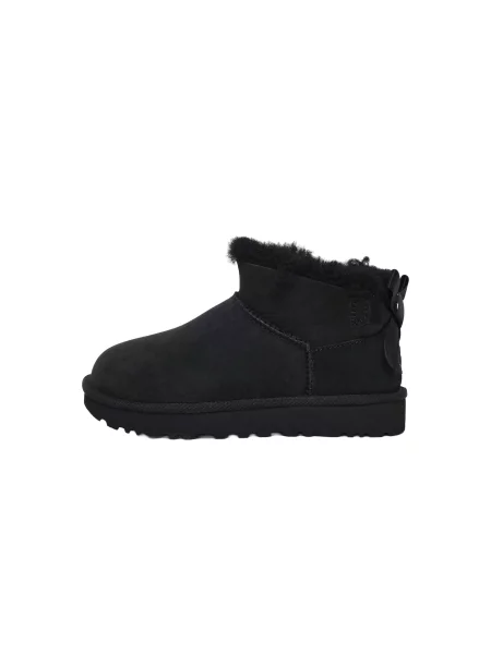 UGG Botine Ultra Mini Bailey Bow' negru