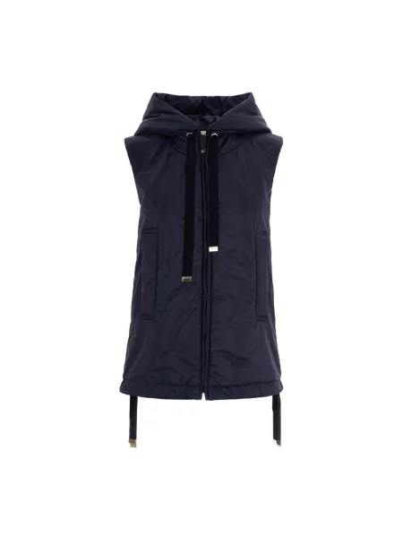 Podróż kamizelka Weekend Max Mara wełniana niebieska