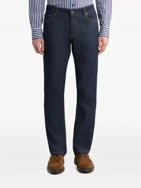 Blugi Etro cu broderie albastru