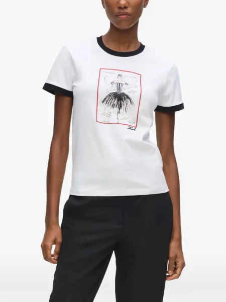 Tricou Karl Lagerfeld alb