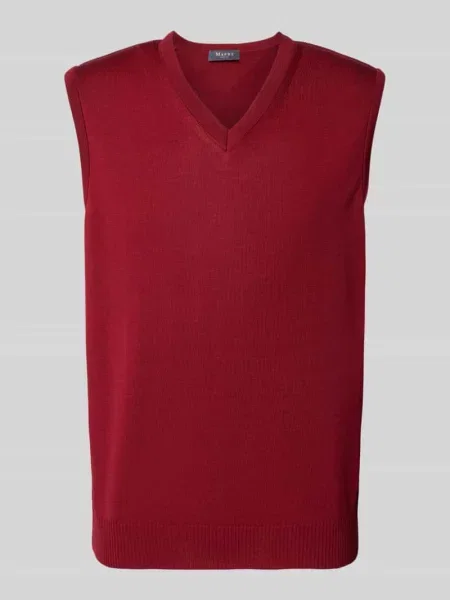 Bezrękawnik z żywej wełny Maerz Muenchen bordowa