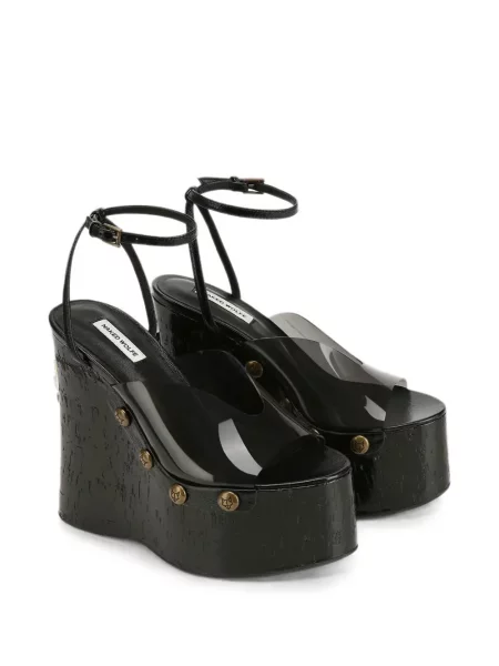 Pantofi cu toc Naked Wolfe cu pană cu dungi de tigru negru