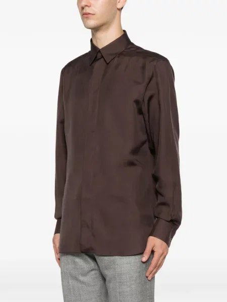 Lung cămașă Tom Ford maro