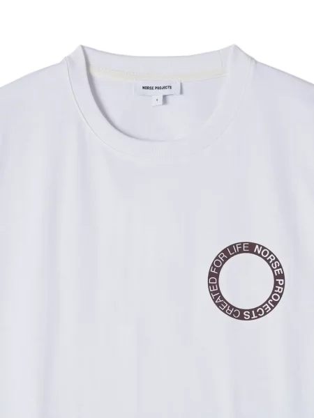 Tricou Norse Projects cu imagine alb