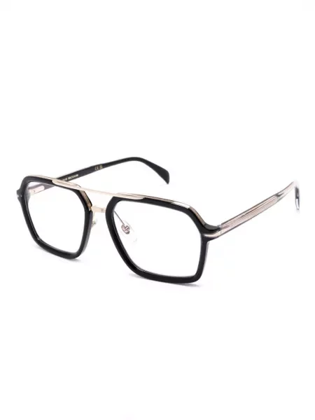 Ochelari de soare aviator Eyewear By David Beckham negru
